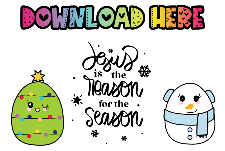 Jesus Is The Reason For The Season SVG Holiday Clip Art