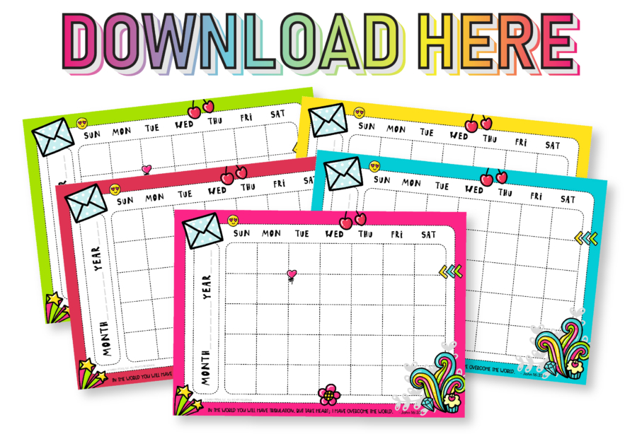 Modern Monthly Planner Scripture Printable Templates For Free