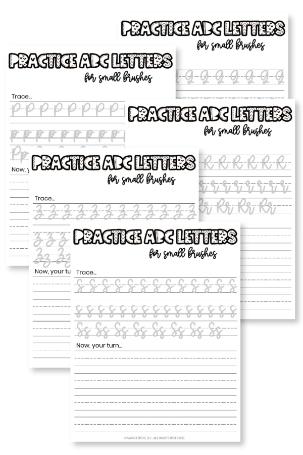 Practice ABC Letters for Small Brushes-01