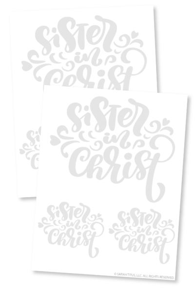 Sister in Christ Hand Lettering-01