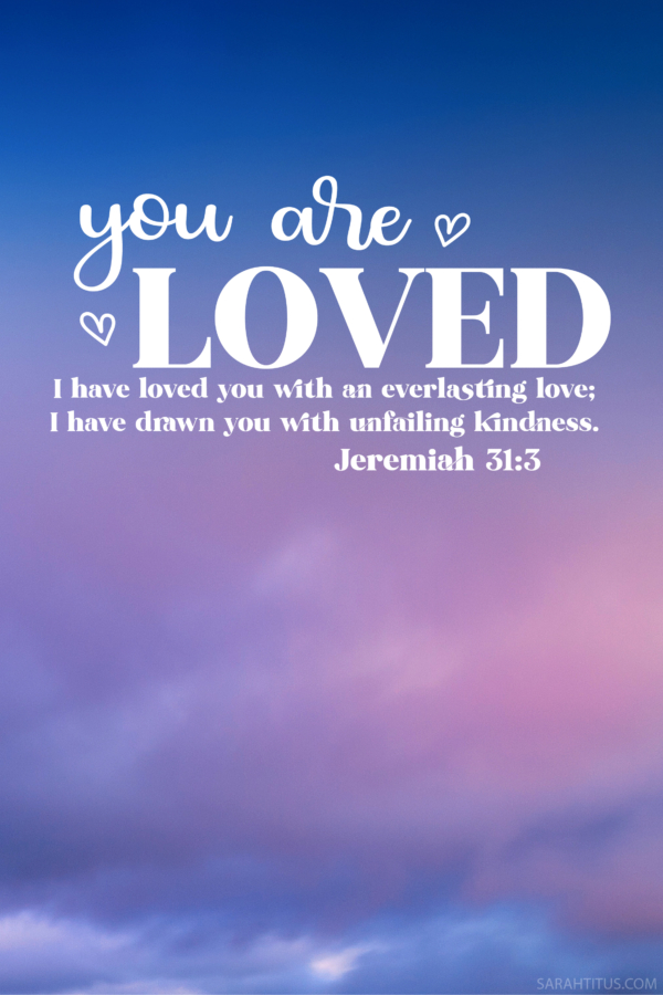 You Are Loved Scripture Wallpaper-Pin