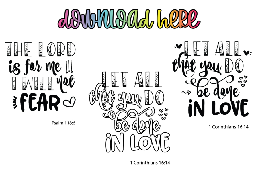 Beautiful Encouraging Scripture SVG Files + PNGs