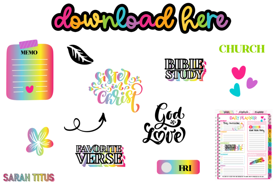 Christian Digital Stickers For Planners