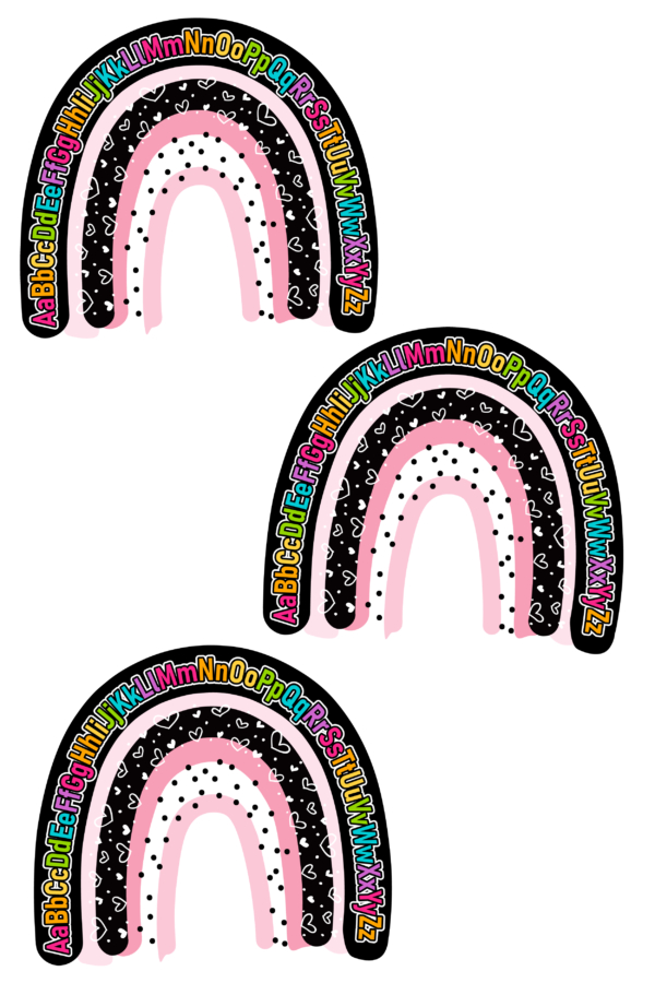 Cute Free Alphabet SVG Rainbow Design for Teachers Classroom-01