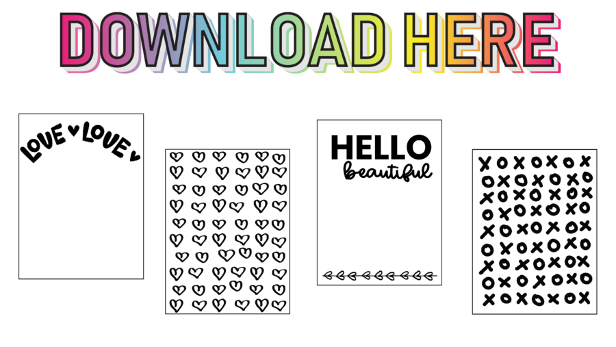 Free Digital Planner Stickers – Box Overlays