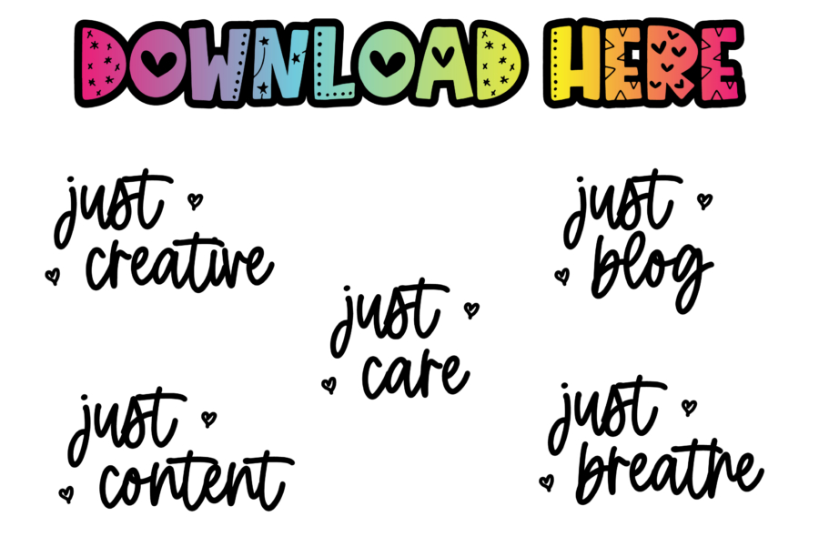 Free SVG Files to Download Cute 'Just ...' Phrases