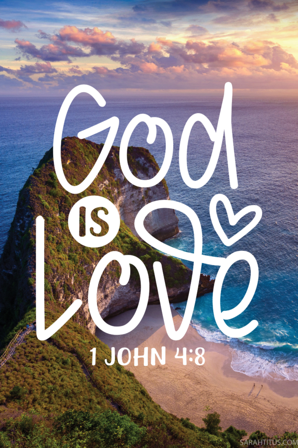 God is Love Wallpaper-Pin