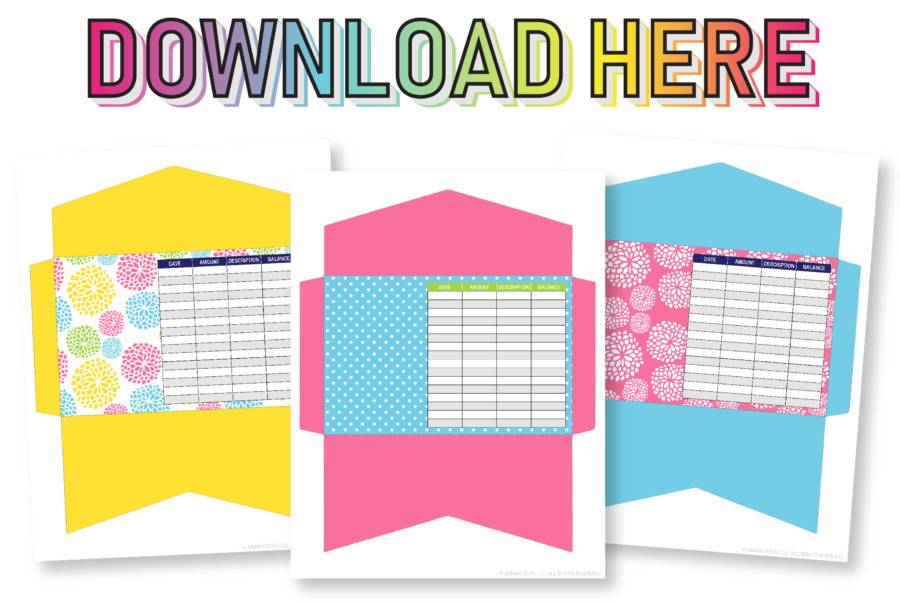 Happy Spring Cash Envelopes