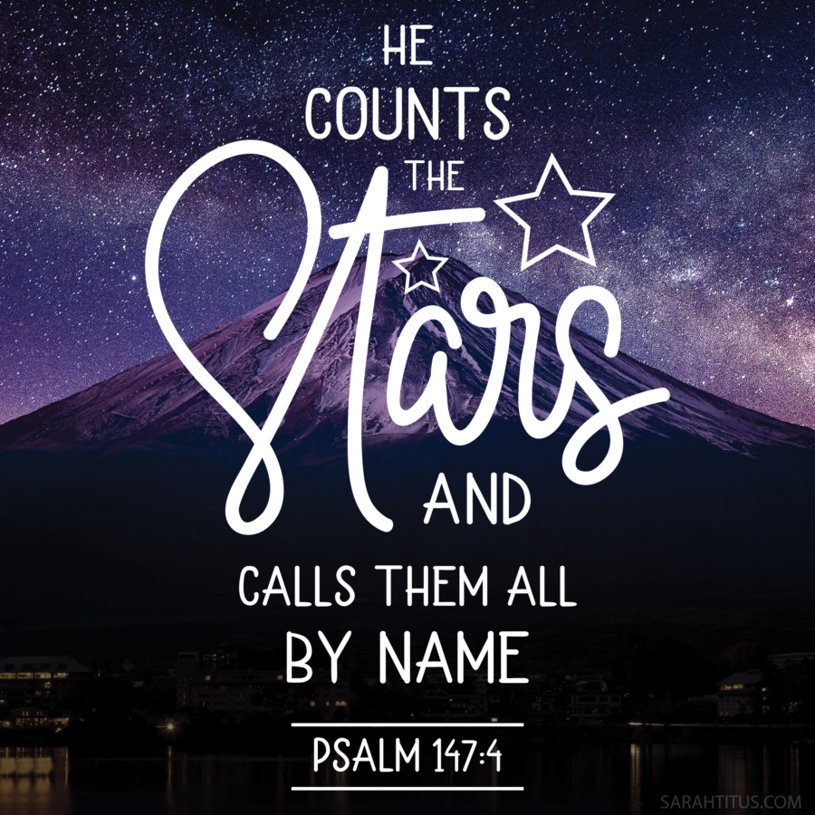 He Counts the Stars Christian Wallpaper-Instagram