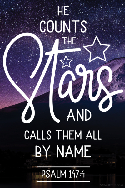 He Counts the Stars Christian Wallpaper