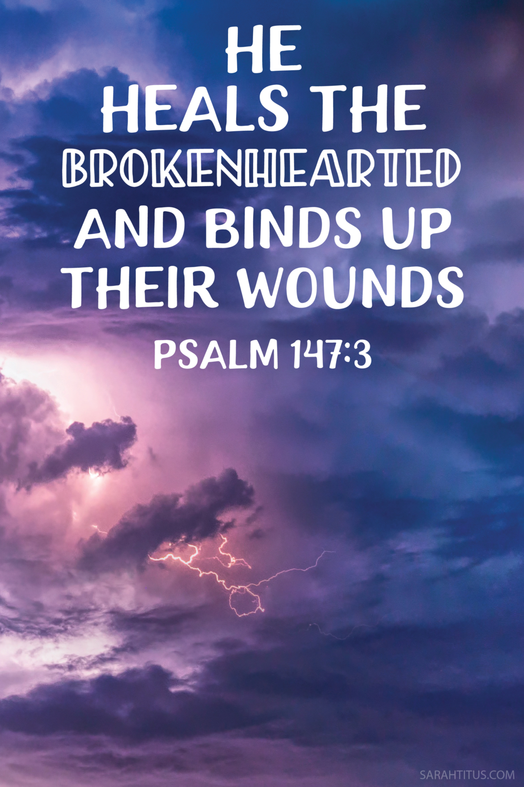 He Heals the Brokenhearted Wallpaper - Sarah Titus