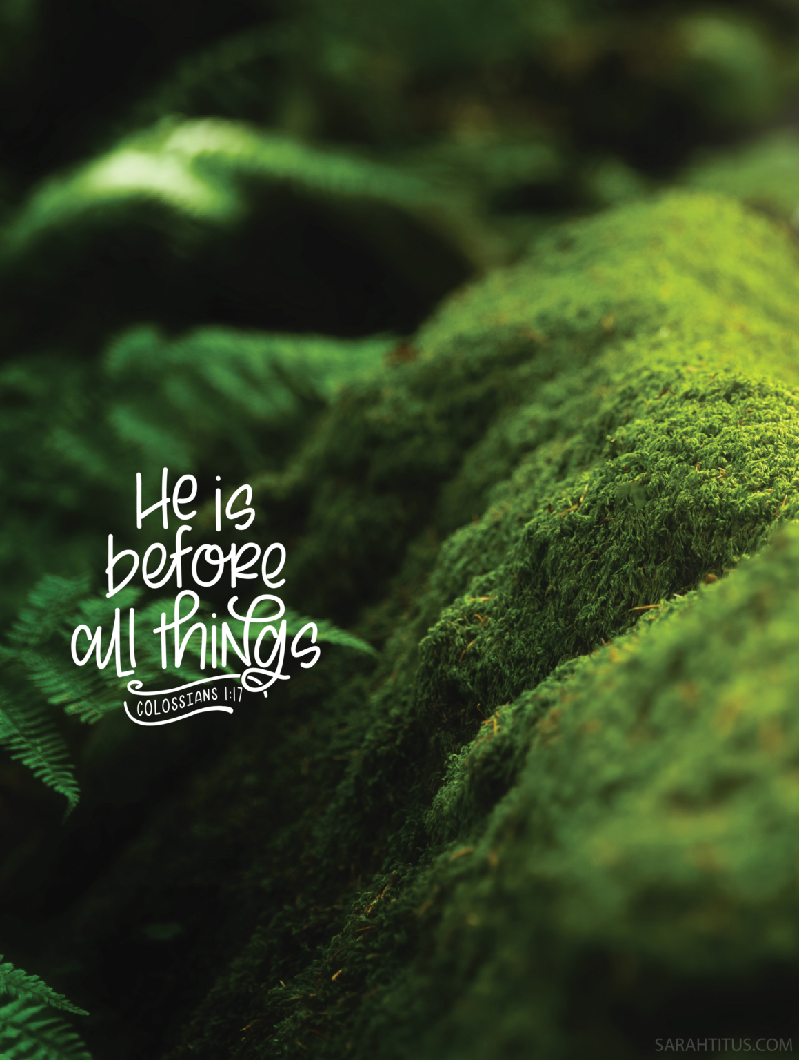He is Before All Things Wallpaper - Sarah Titus