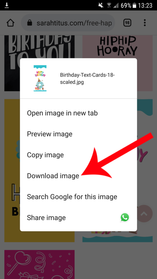 How to send a digital card through text