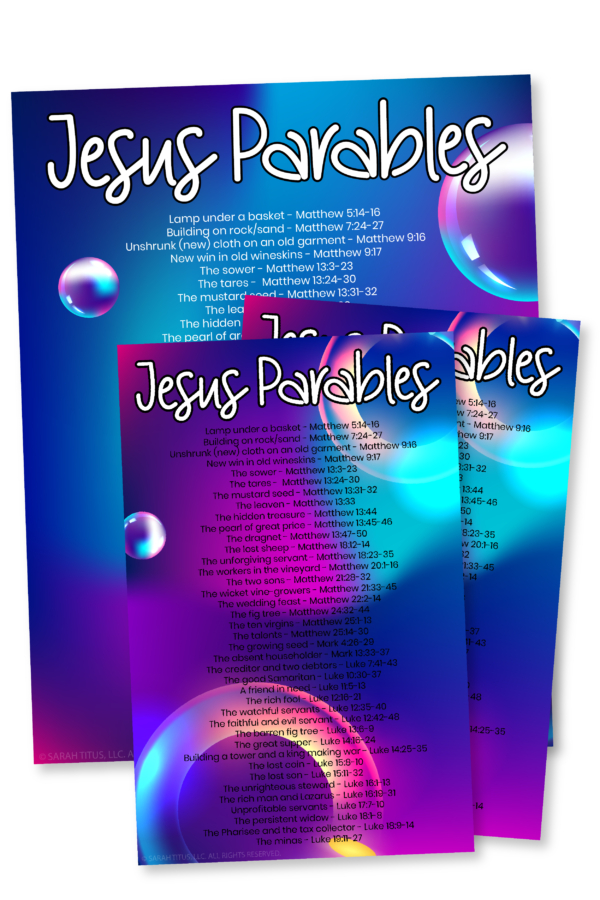 Jesus Parables Printable-01