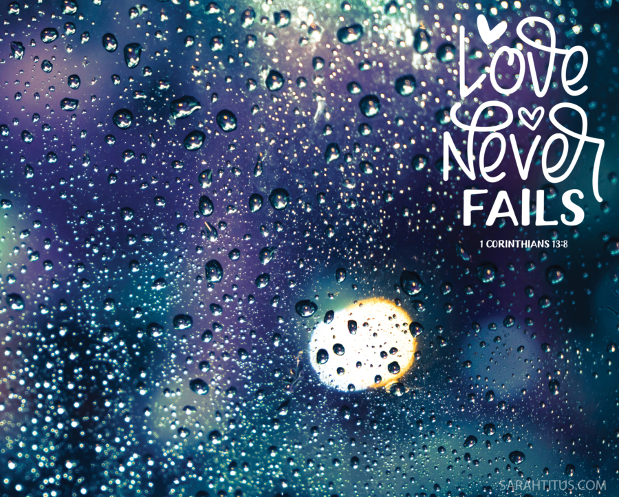 Love Never Fails Wallpaper-Laptop