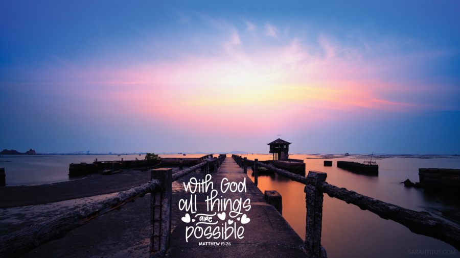 With God All Things Are Possible Wallpaper-Desktop-Computer