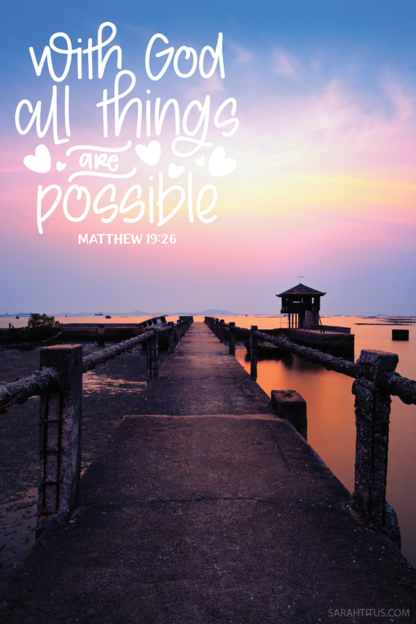 With God All Things Are Possible Wallpaper