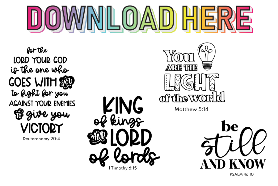 Bible Verse Digital Stickers