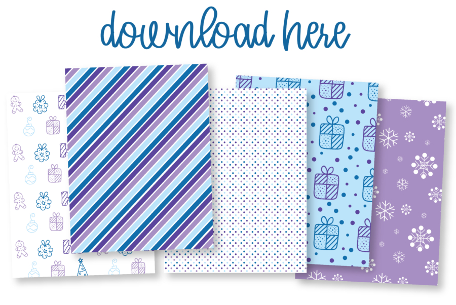 16 Free Modern Christmas Patterns and Backgrounds (Digital Planners)