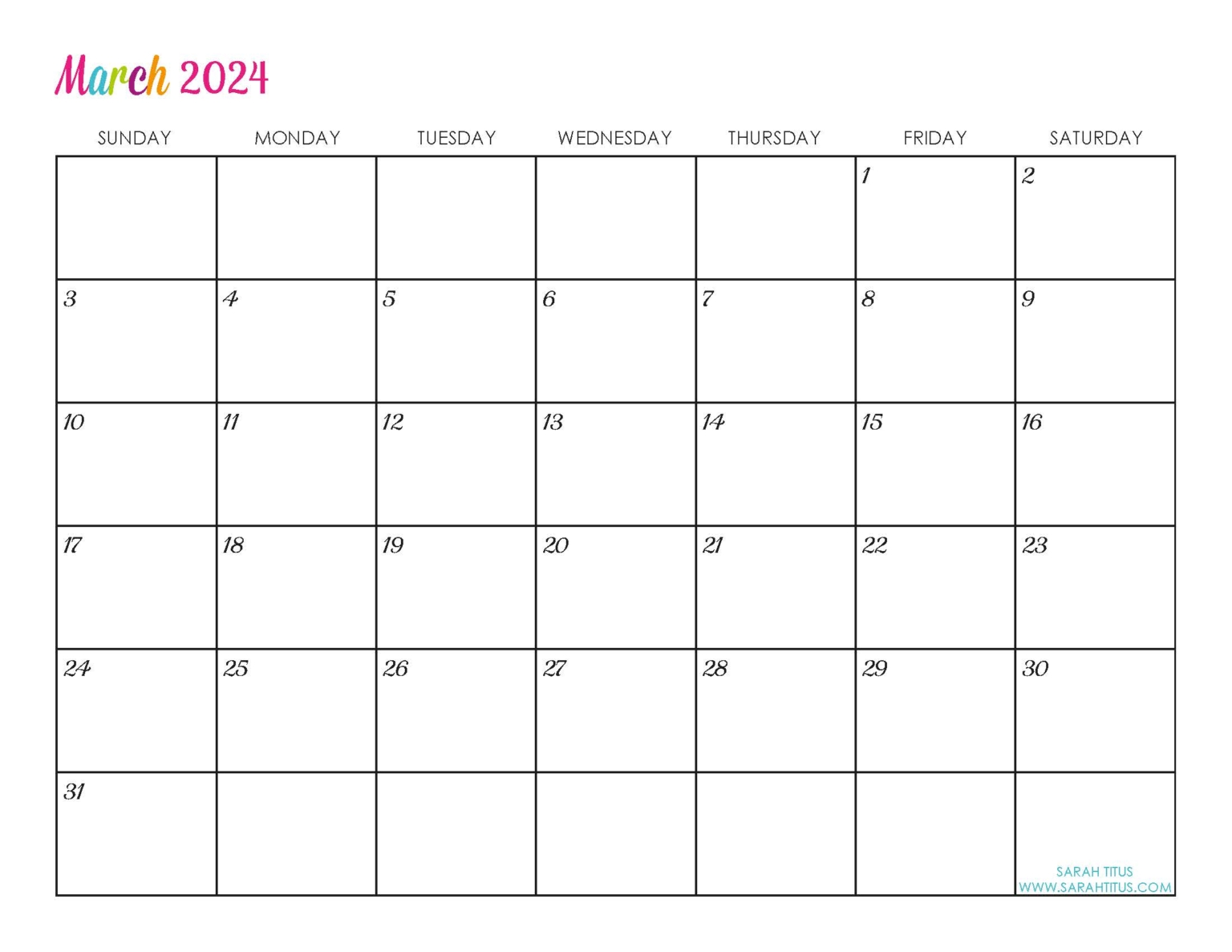 Custom Editable 2024 Free Printable Calendars finansdirekt24.se