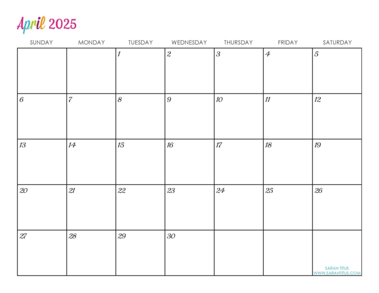 Yearly Calendar Printable 2025 Yearly Calendar Printable 2025