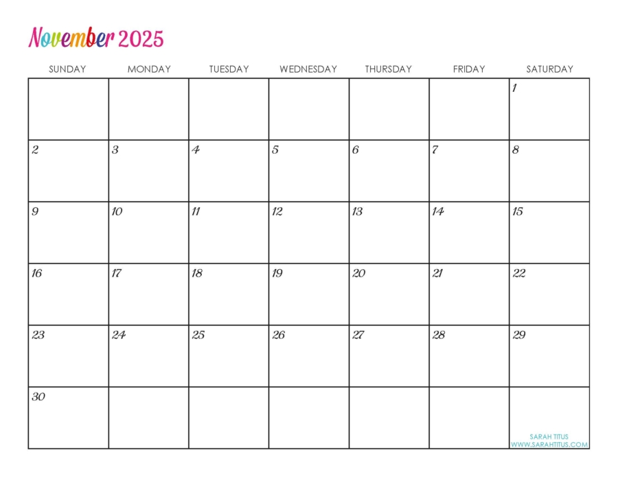 Customized Editable 2025 Free Printable Calendars TechFakt