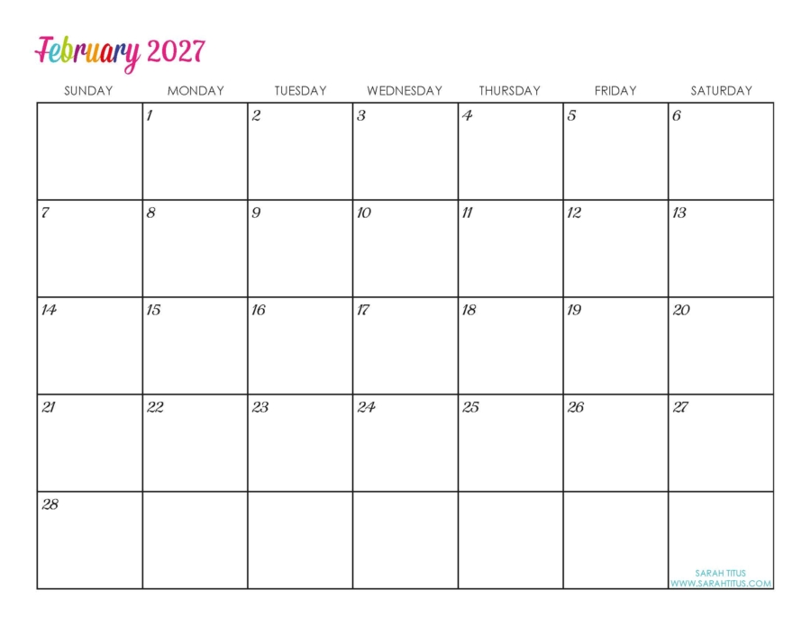 2027 Calendars