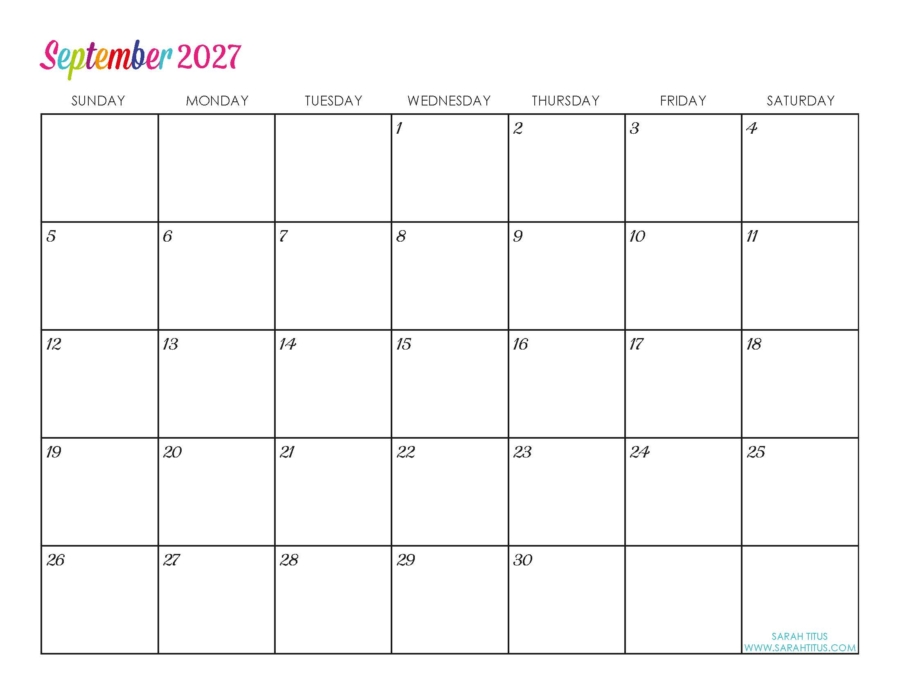2027 Calendars