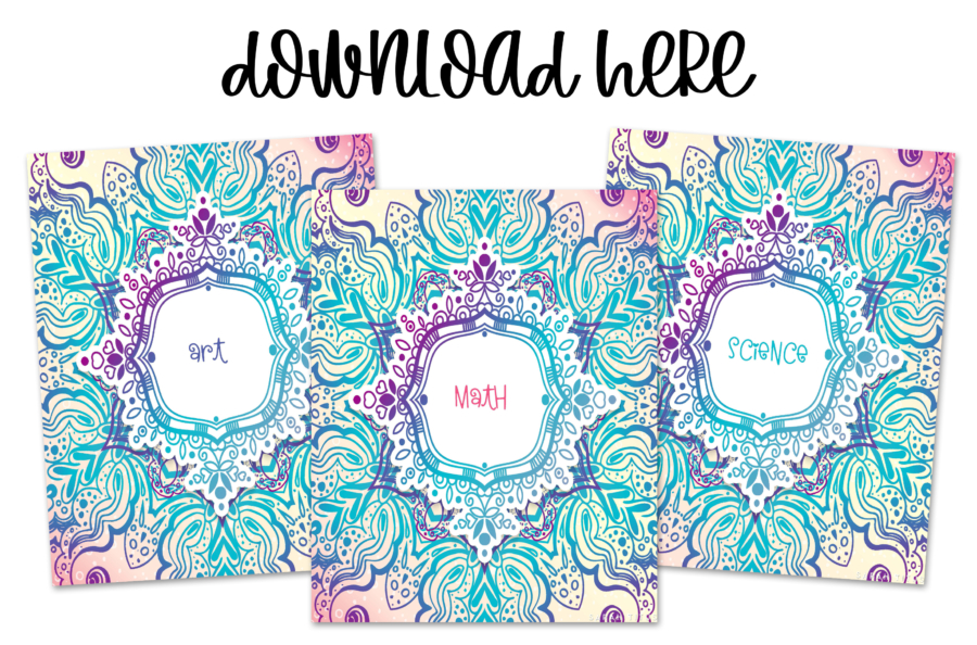 Free Printable Binder Covers For School