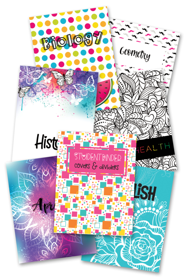 Student Binder Covers and Dividers