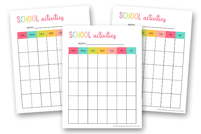 Student Planner - School Activities