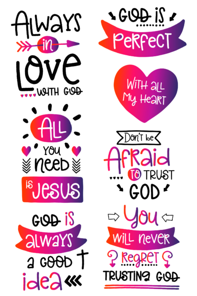 Always in Love With God Free Digital Stickers-01