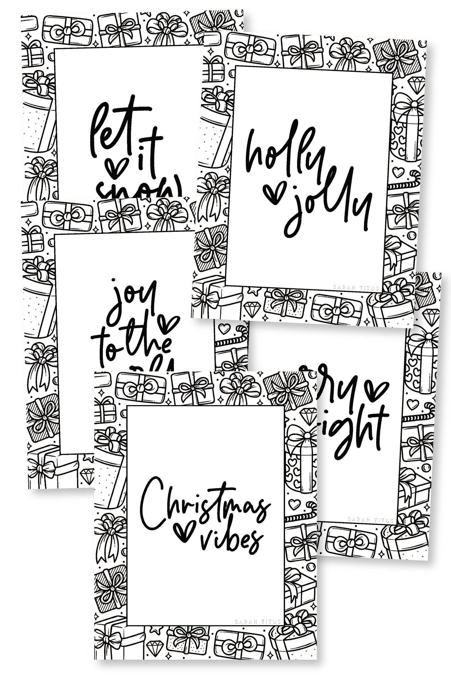 Christmas Coloring Sheets-01