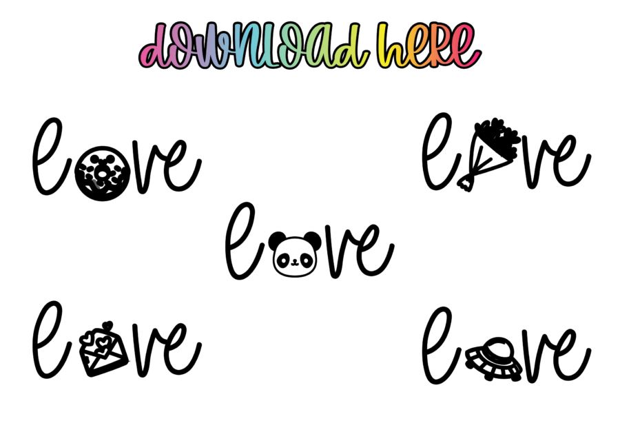 Cutest Love SVG Files Free to Download