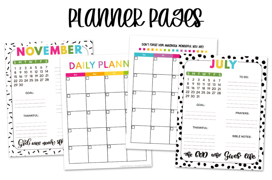 Daily Planner - Planner Pages
