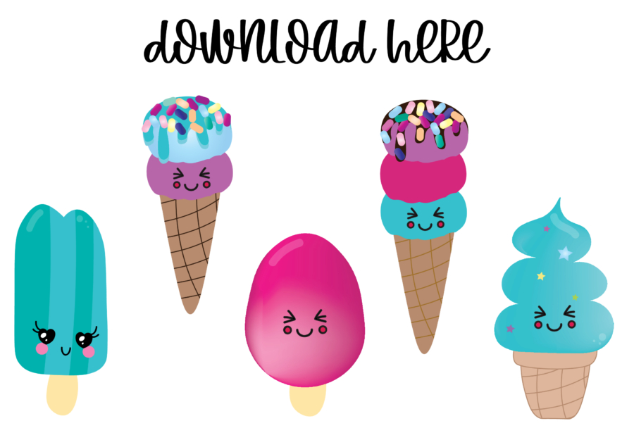 Free SVG Images Cute Ice Cream Designs