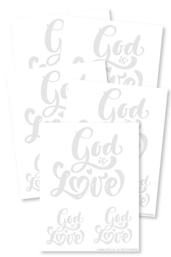 God is Love Hand Lettering Practice Sheets-01