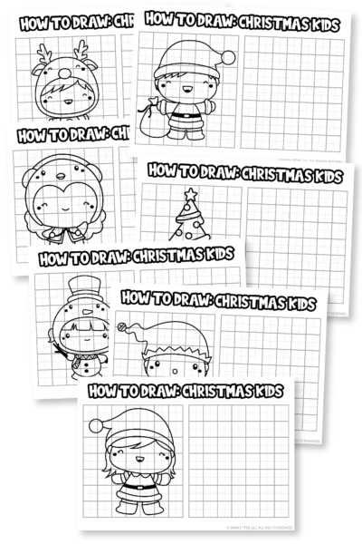 How to Draw Christmas Kids-01