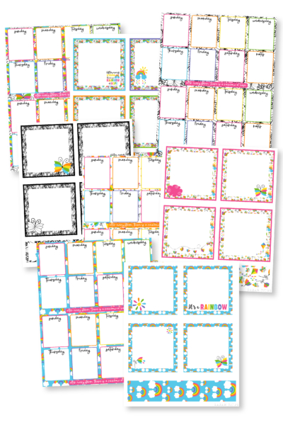 Rainbow Weekly Planner Printable Template-01