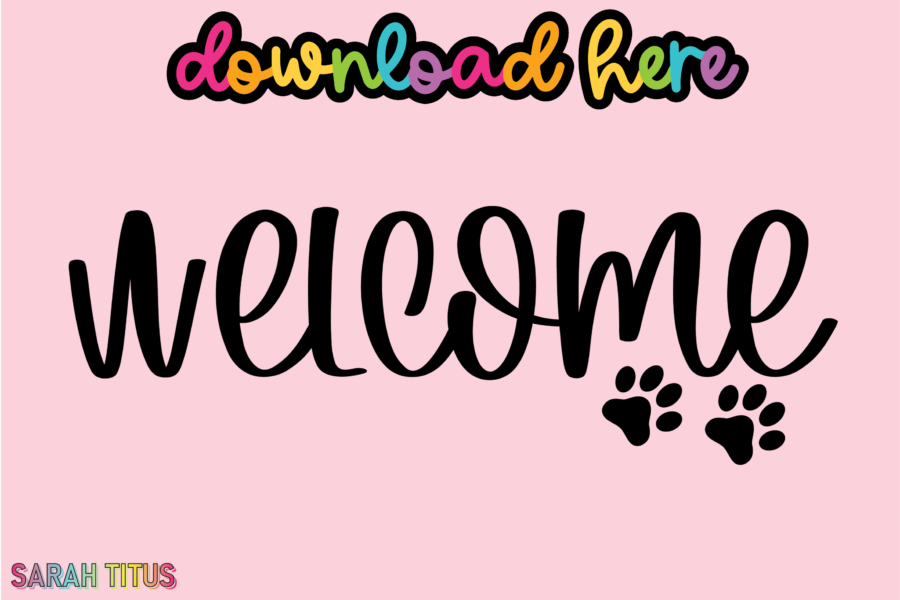 Welcome SVG