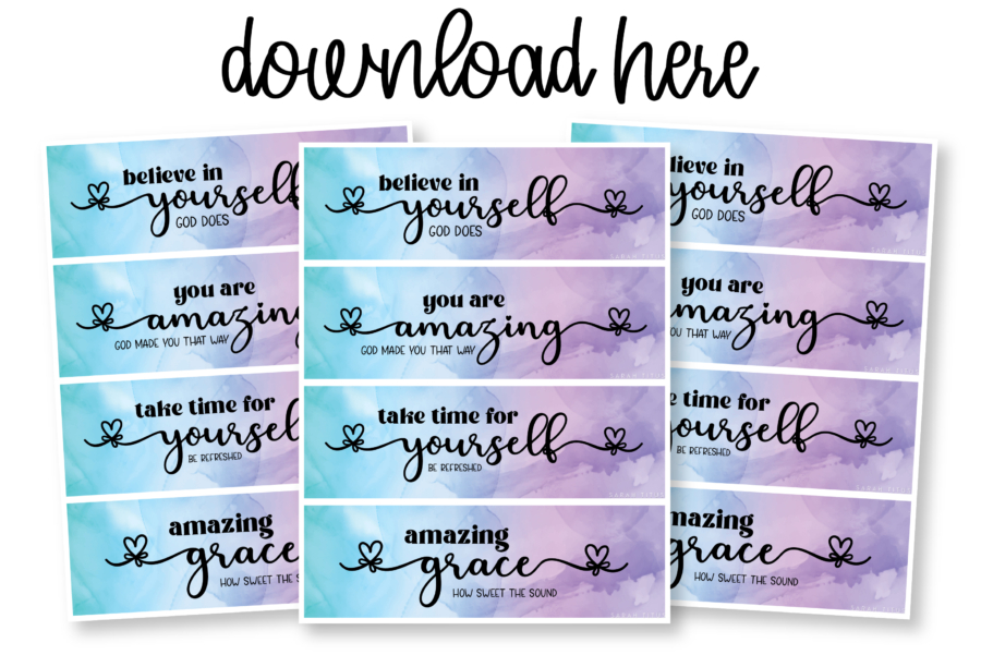 Believe in Yourself Bookmarks