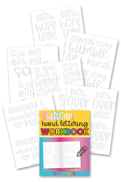 Christian Hand Lettering Workbook
