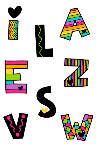 Colorful Alphabet Digital Planner Stickers-01