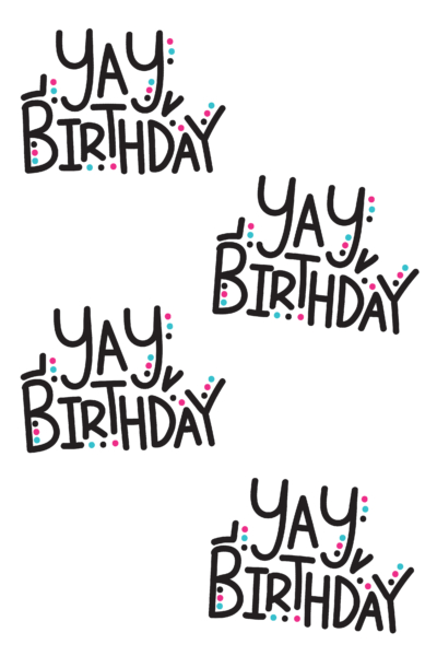 Yay Birthday Digital Sticker-01