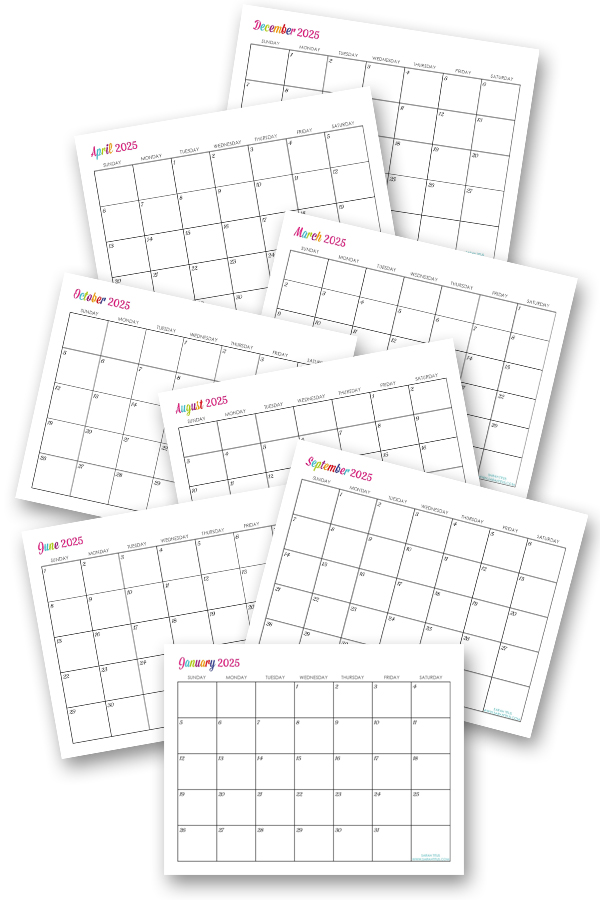 Printable Calendar 2025 Homemade Gifts Made Easy