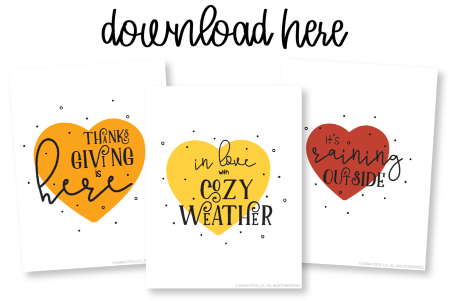 Free Printable Thanksgiving Wall Art (+SVGs)