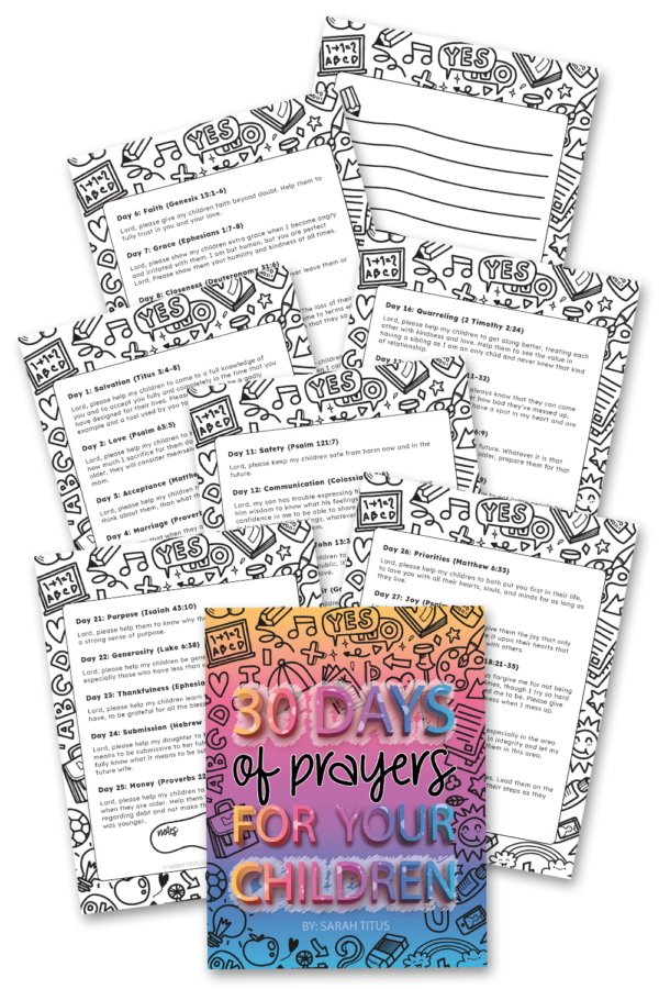 30 Days of Prayers for Your Children Binder