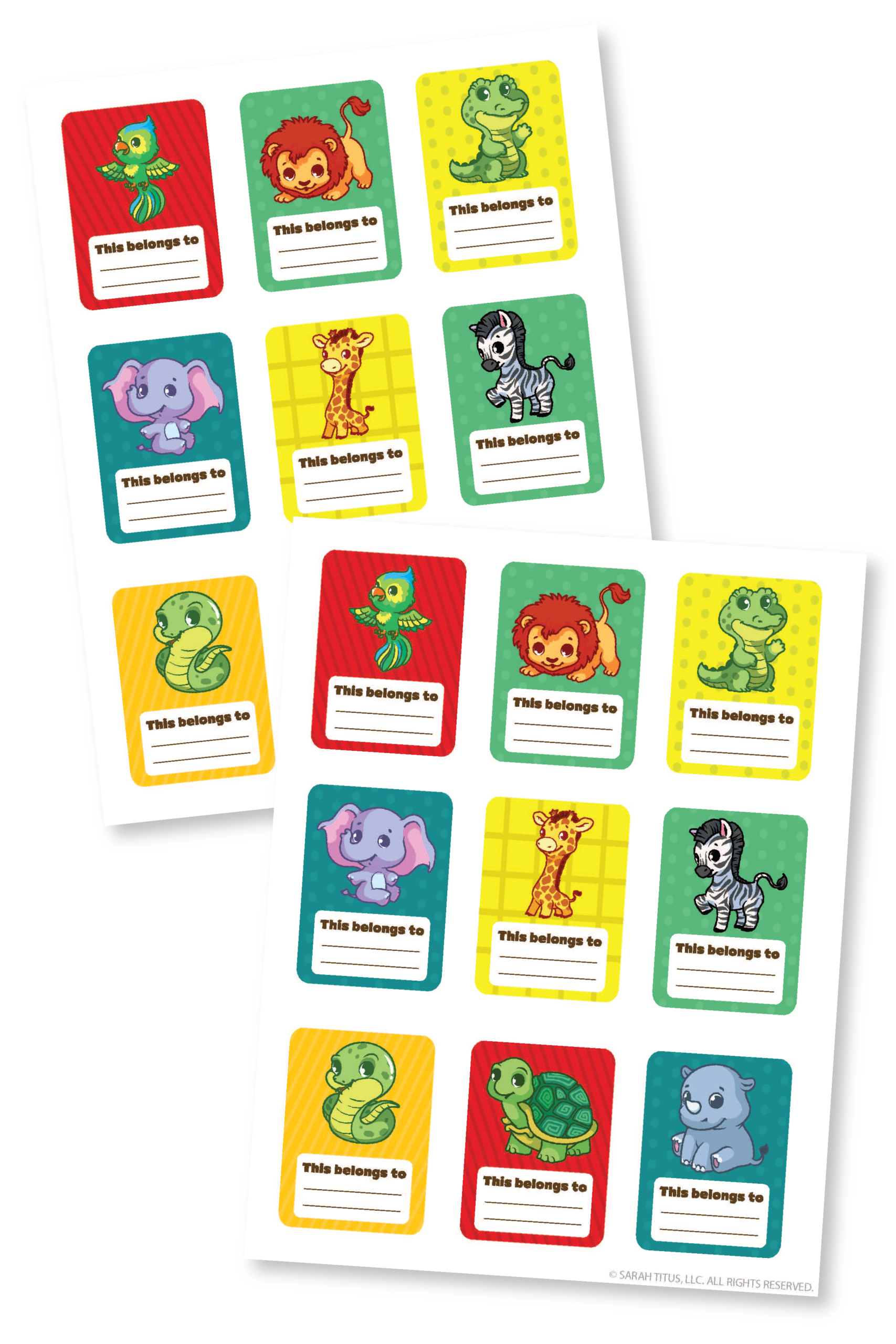 Animal Book Tags Printable-01