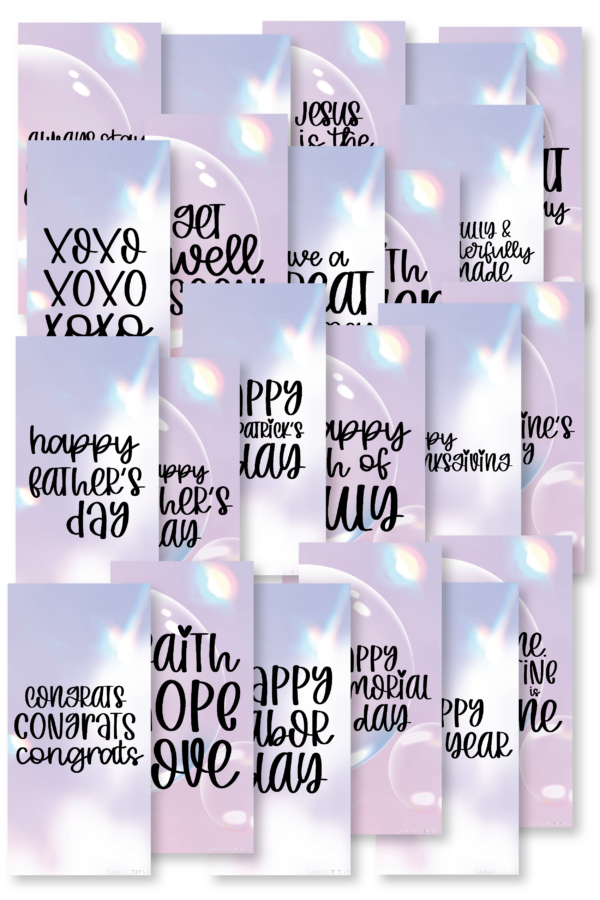 Bubbles Text Cards-01