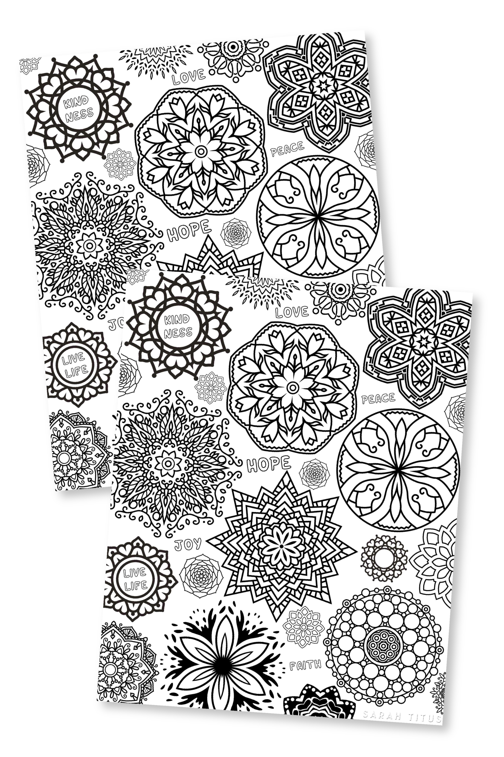 Coloring Page Love Joy Faith Printable-01